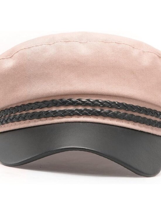 Women\'s Newsboy Cap Fiddler Caps Classic Beret Hat Fisherman Flat Hats Pink